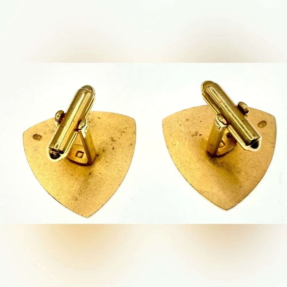 Vintage Nixon Agnew Inaguration of President Vice President Gold Tone Cufflinks